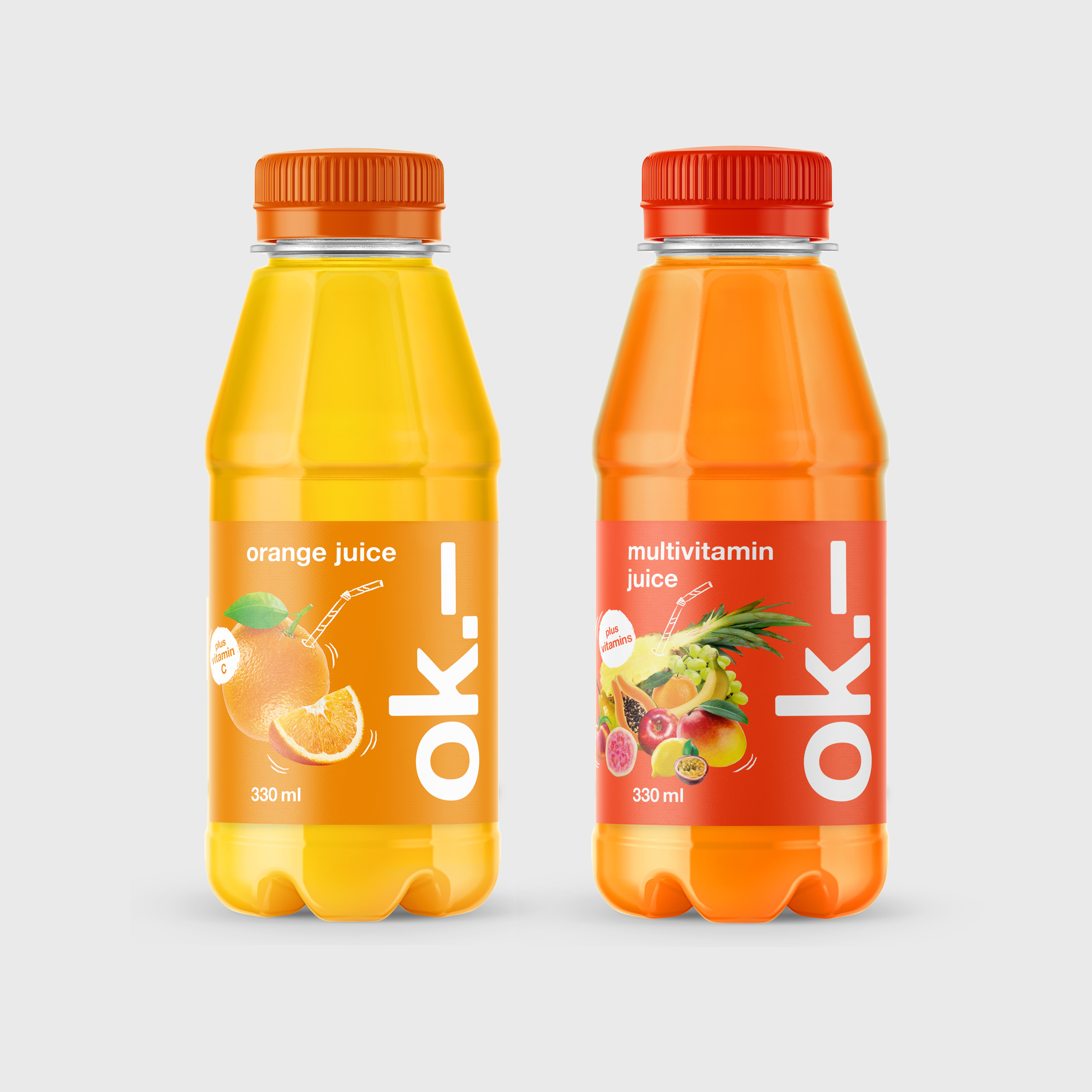Orange multivitamin juice